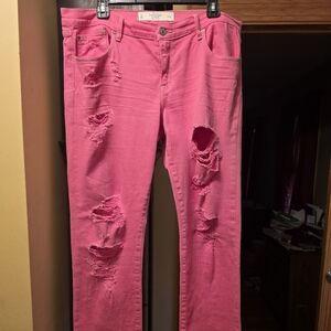 ABERCROMBIE & FITCH Pink Jeans Size 12